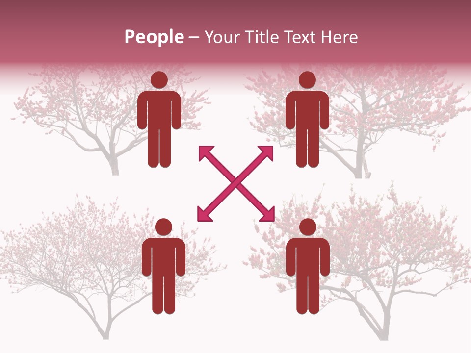 Background Plum April PowerPoint Template