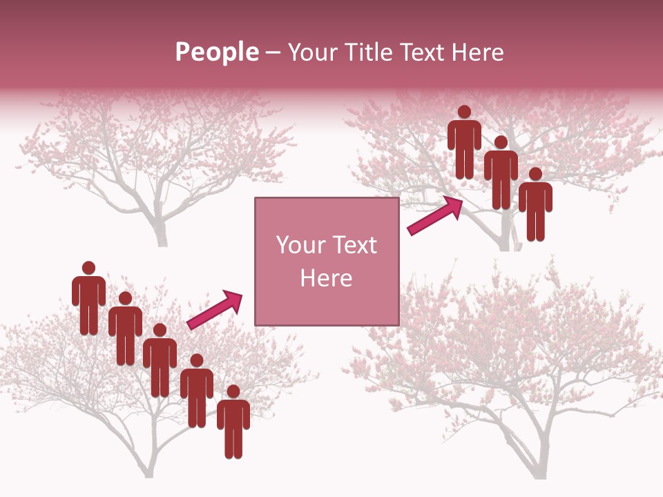 Background Plum April PowerPoint Template