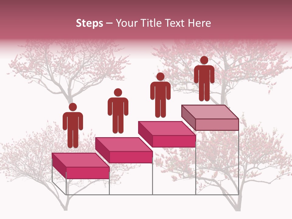Background Plum April PowerPoint Template
