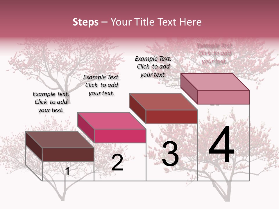 Background Plum April PowerPoint Template