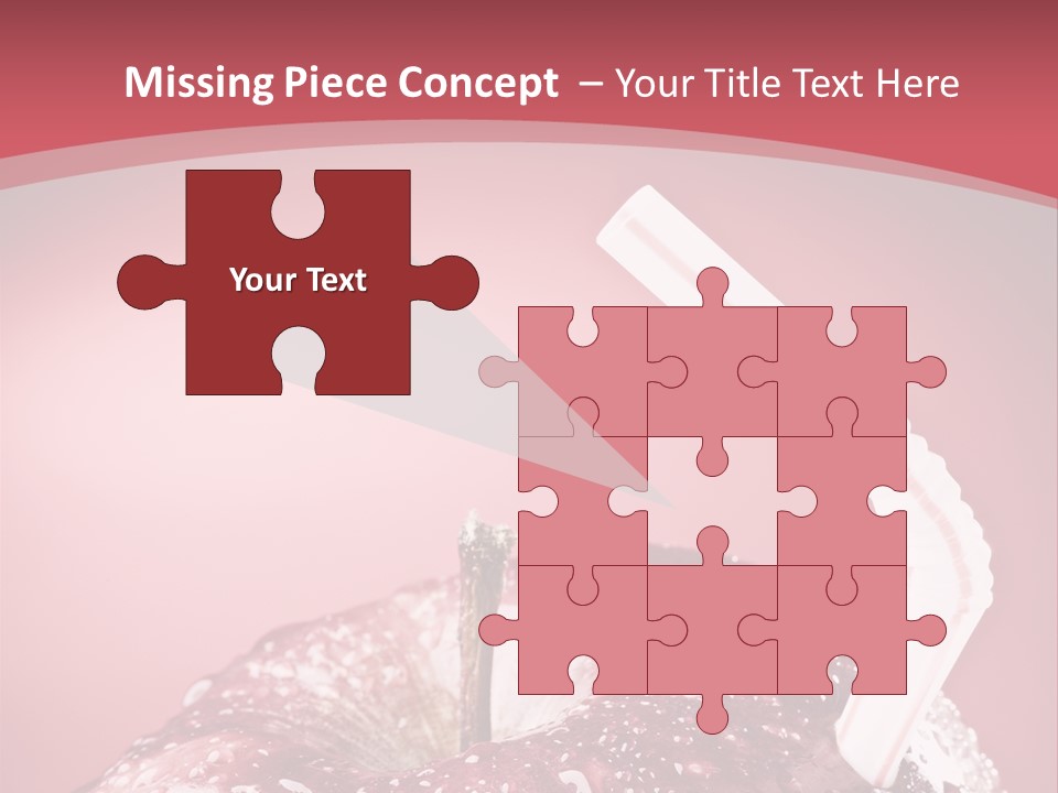 Health Juice Straw PowerPoint Template