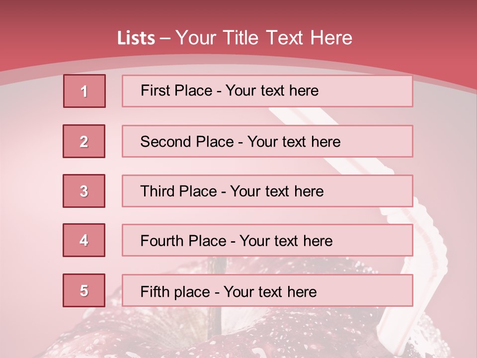 Health Juice Straw PowerPoint Template