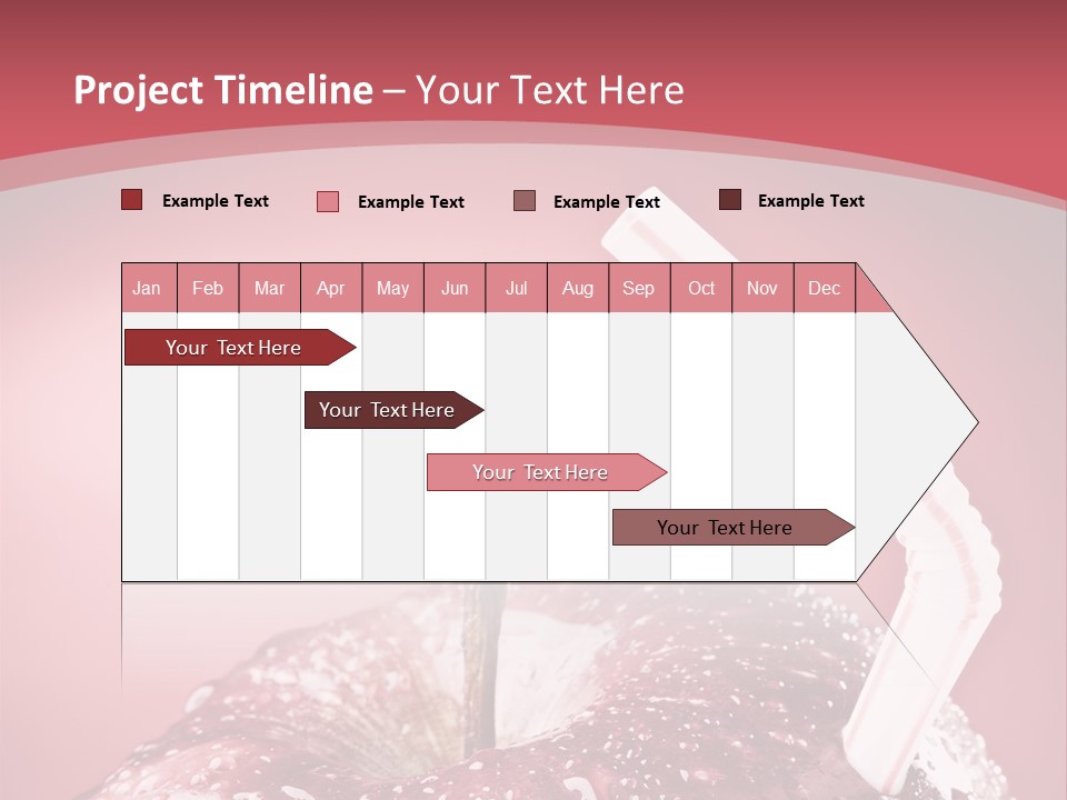 Health Juice Straw PowerPoint Template
