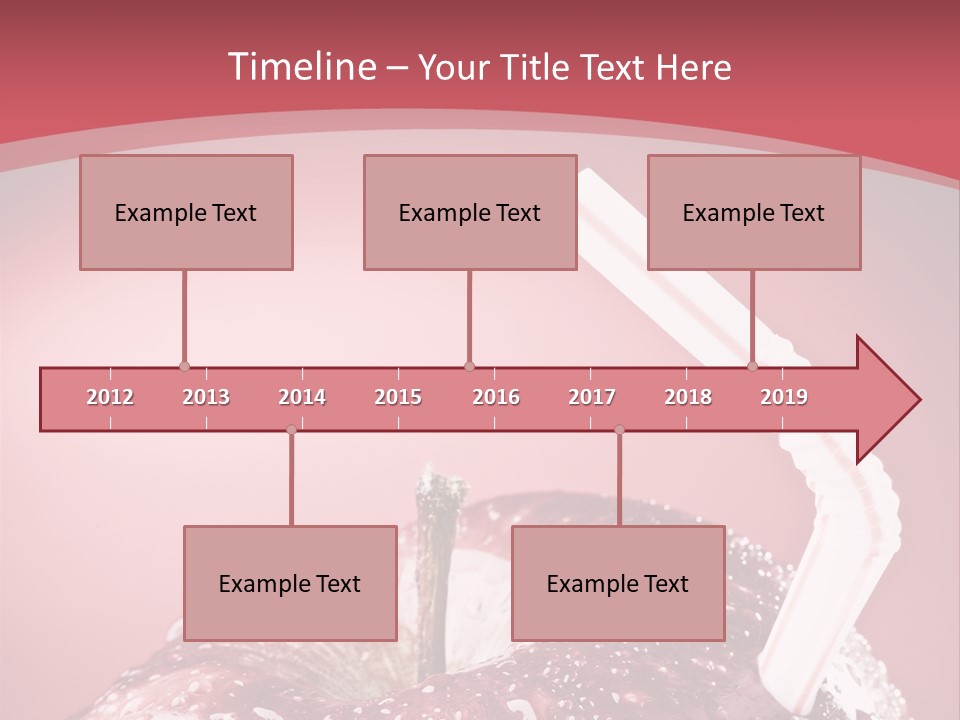 Health Juice Straw PowerPoint Template