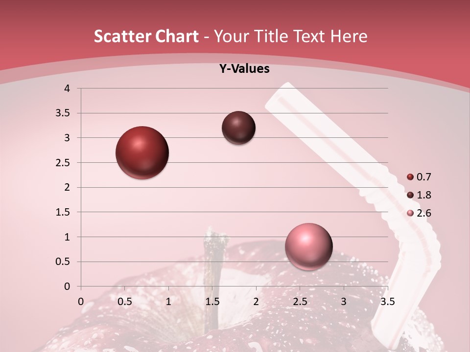 Health Juice Straw PowerPoint Template