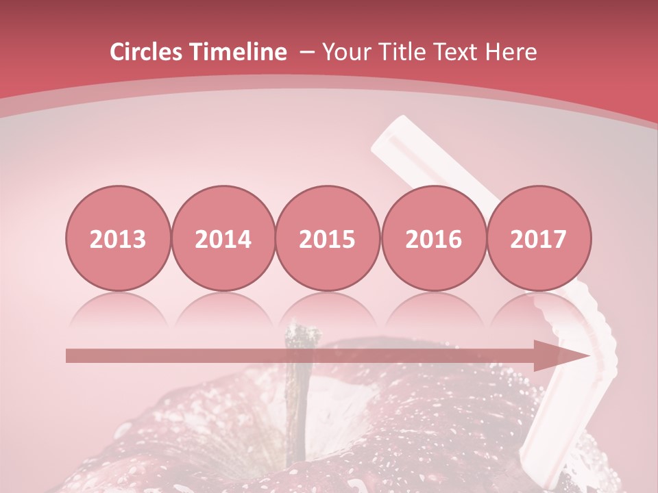 Health Juice Straw PowerPoint Template