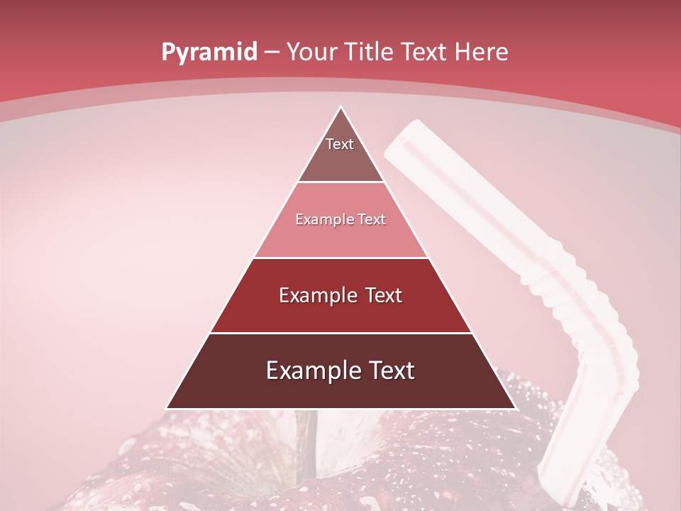 Health Juice Straw PowerPoint Template