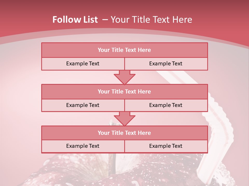 Health Juice Straw PowerPoint Template