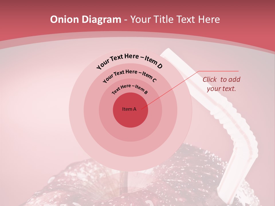 Health Juice Straw PowerPoint Template