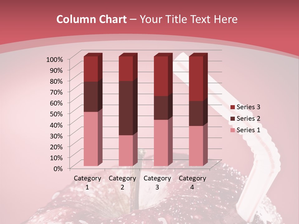 Health Juice Straw PowerPoint Template