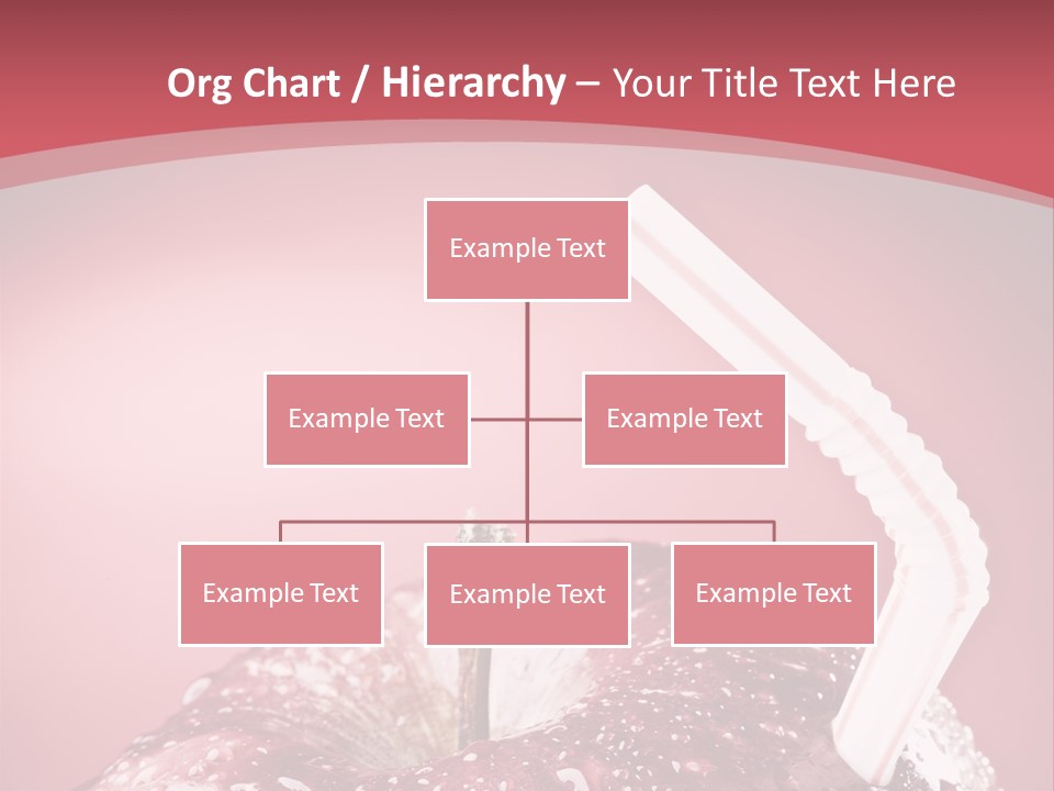 Health Juice Straw PowerPoint Template