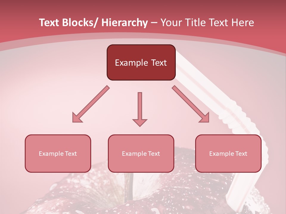 Health Juice Straw PowerPoint Template