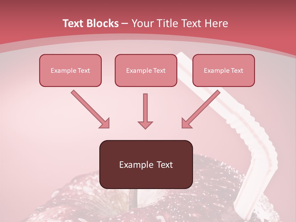 Health Juice Straw PowerPoint Template