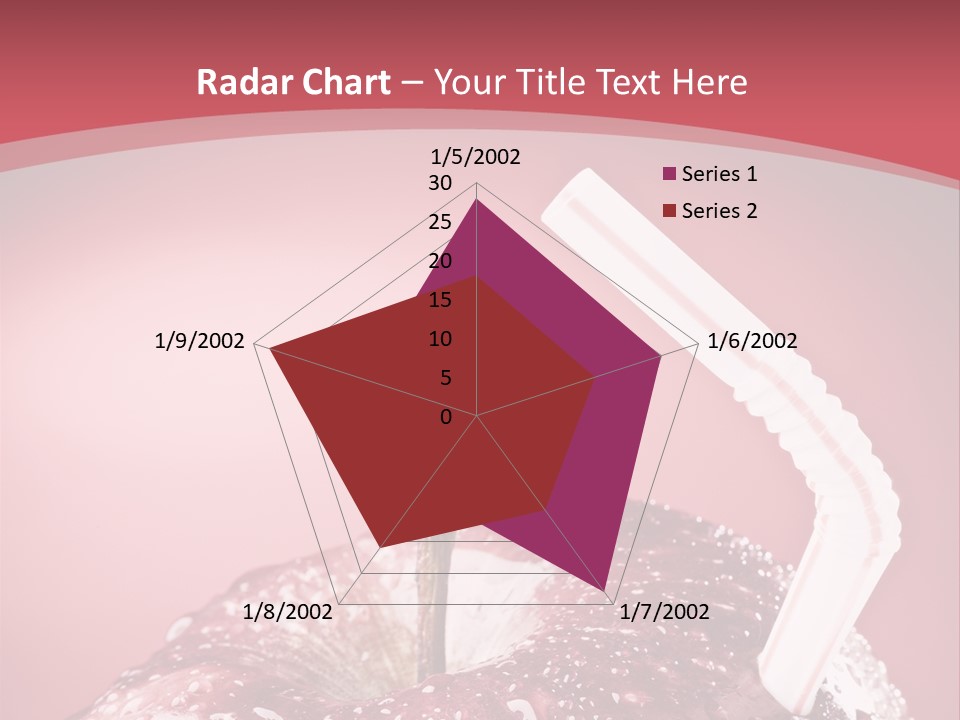 Health Juice Straw PowerPoint Template