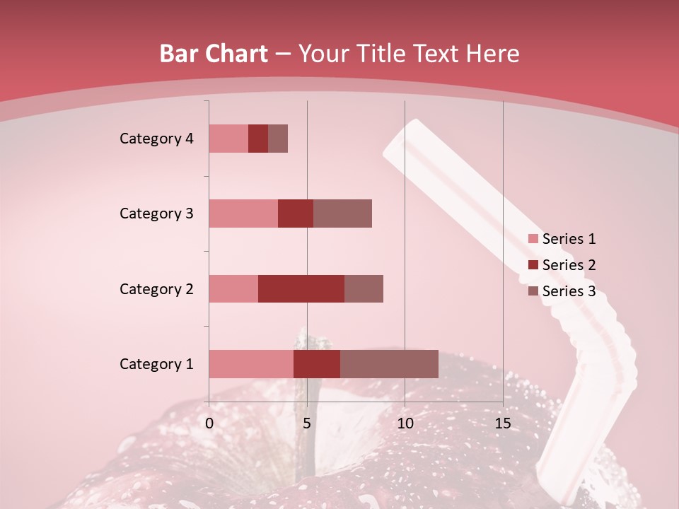 Health Juice Straw PowerPoint Template