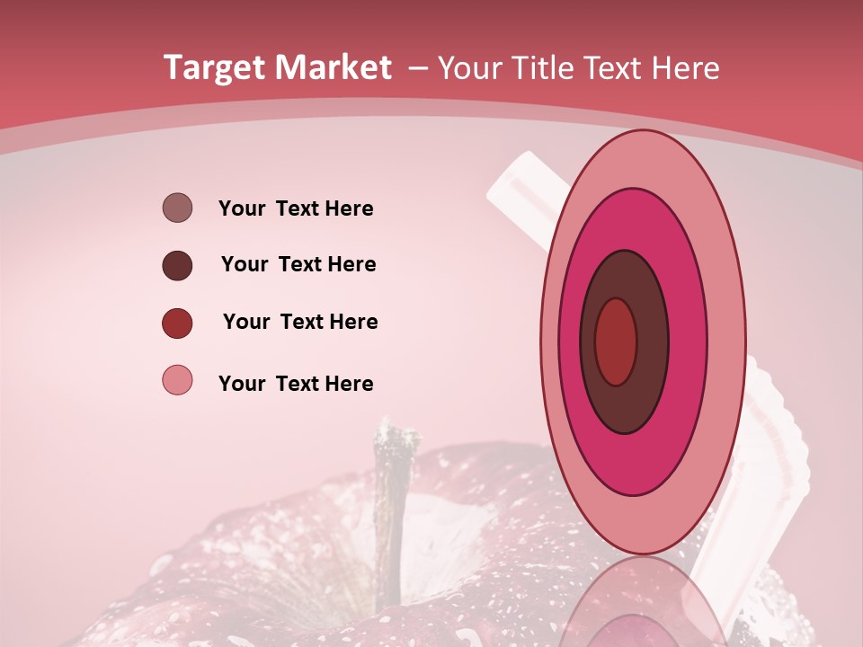 Health Juice Straw PowerPoint Template