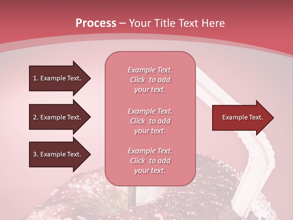 Health Juice Straw PowerPoint Template