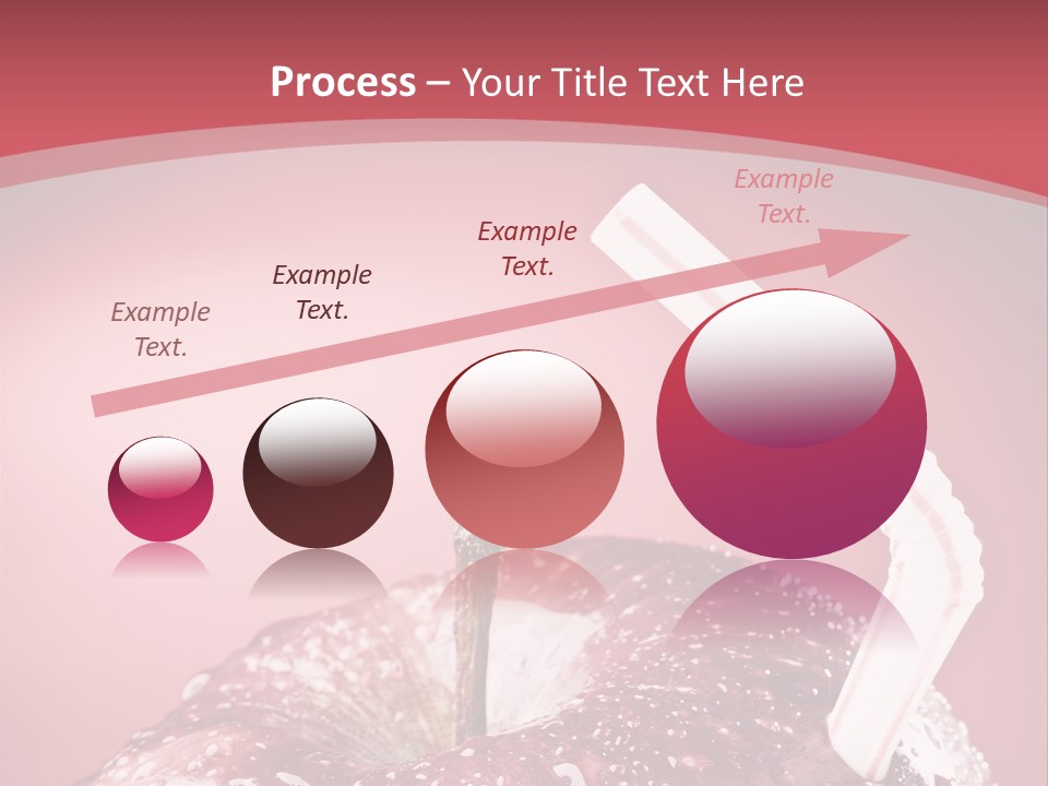 Health Juice Straw PowerPoint Template