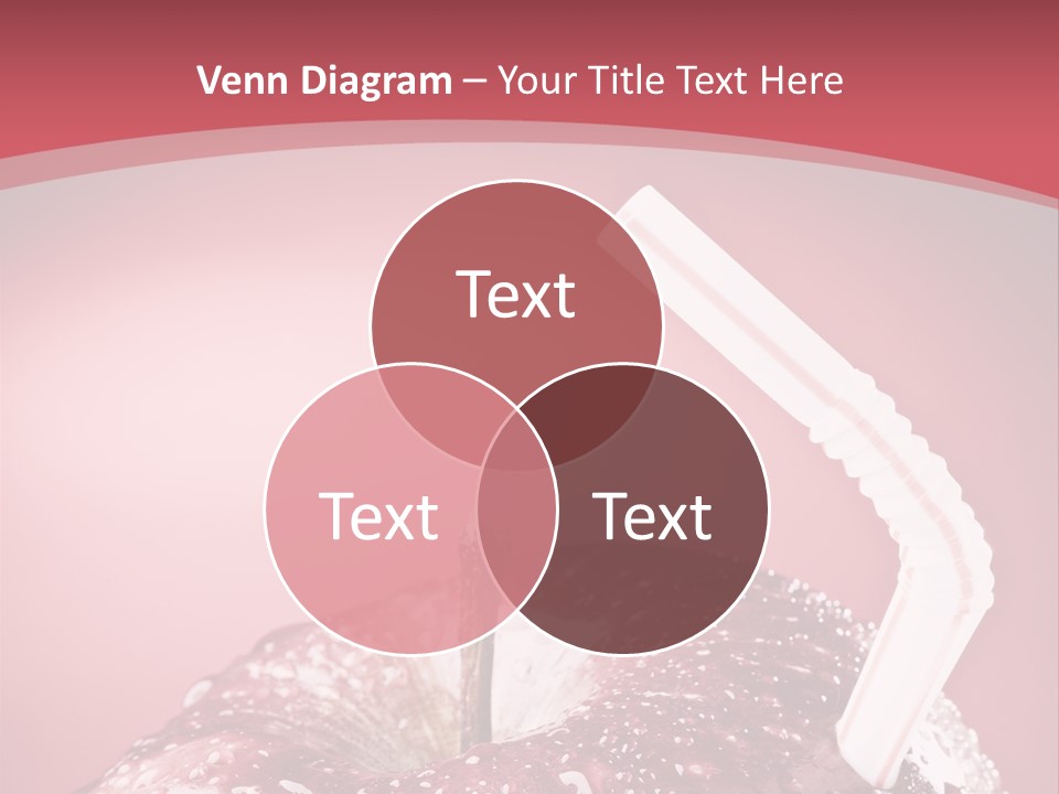Health Juice Straw PowerPoint Template