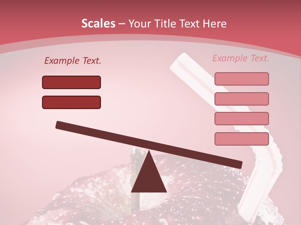 Health Juice Straw PowerPoint Template