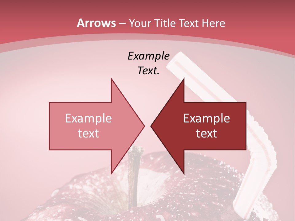 Health Juice Straw PowerPoint Template