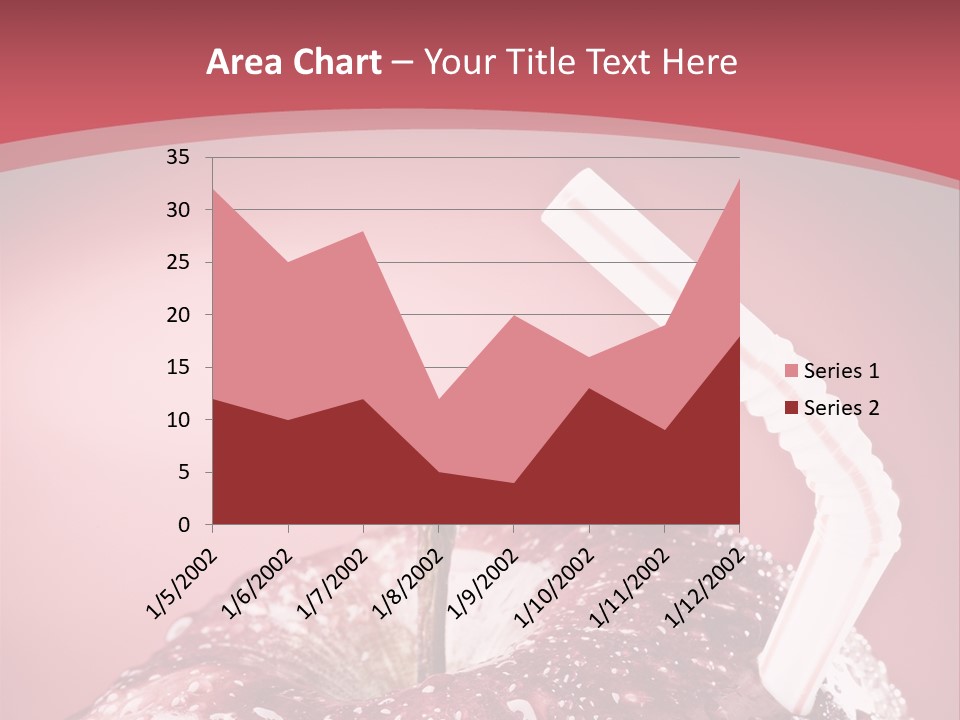 Health Juice Straw PowerPoint Template