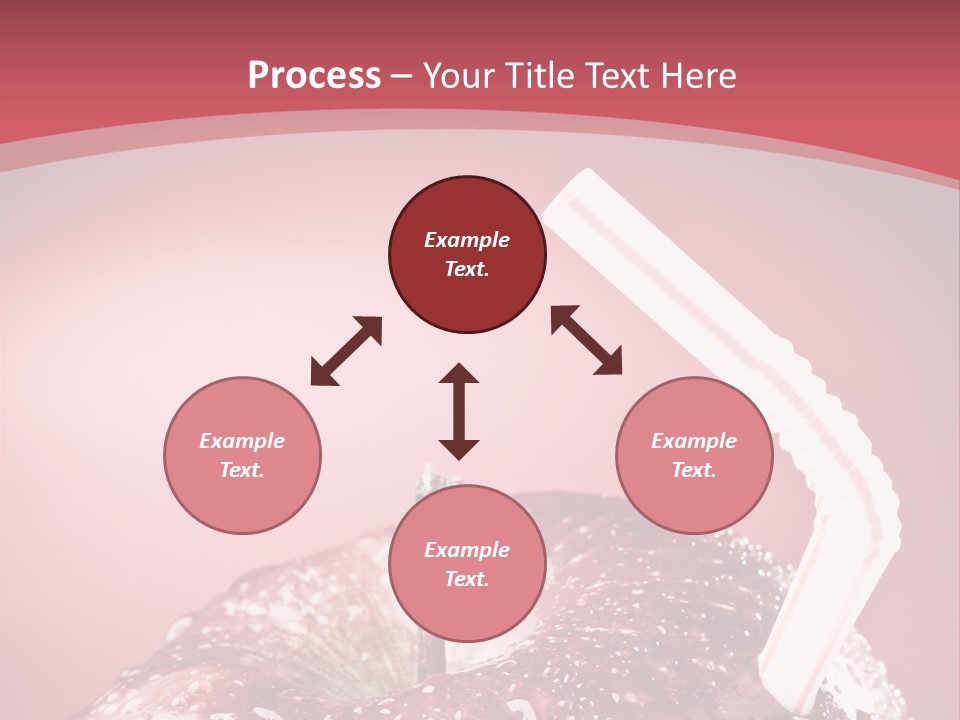 Health Juice Straw PowerPoint Template