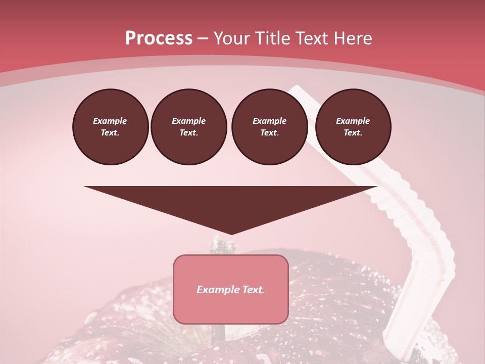 Health Juice Straw PowerPoint Template