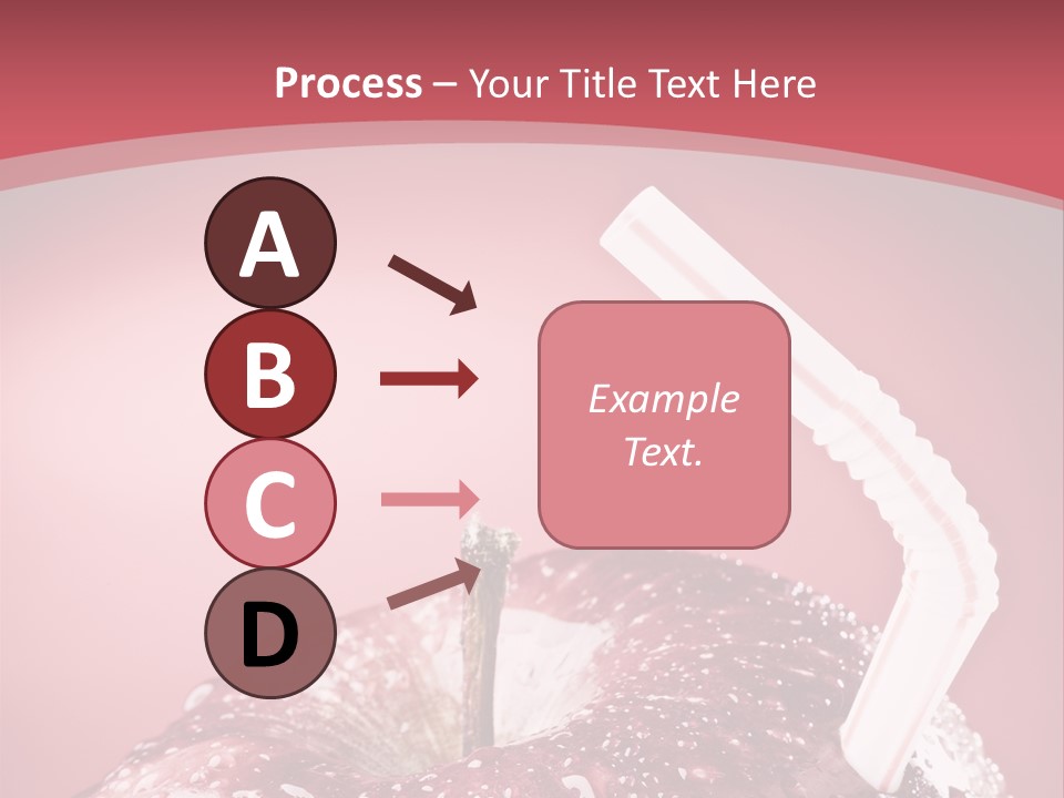 Health Juice Straw PowerPoint Template