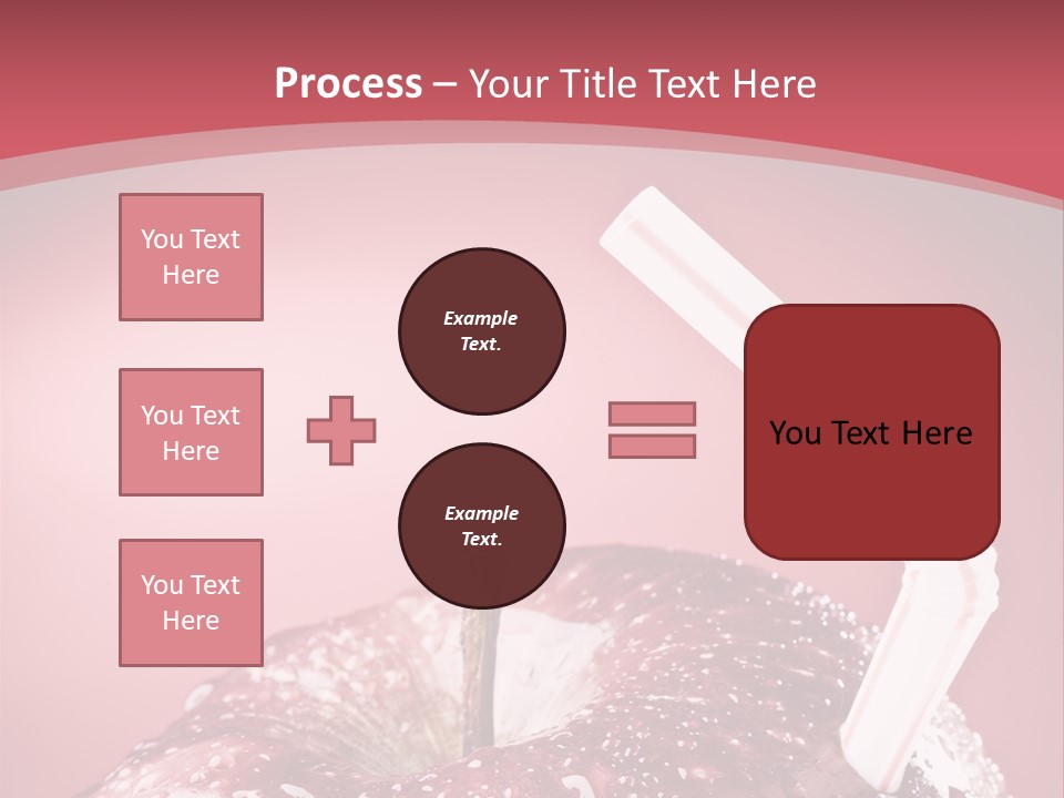 Health Juice Straw PowerPoint Template