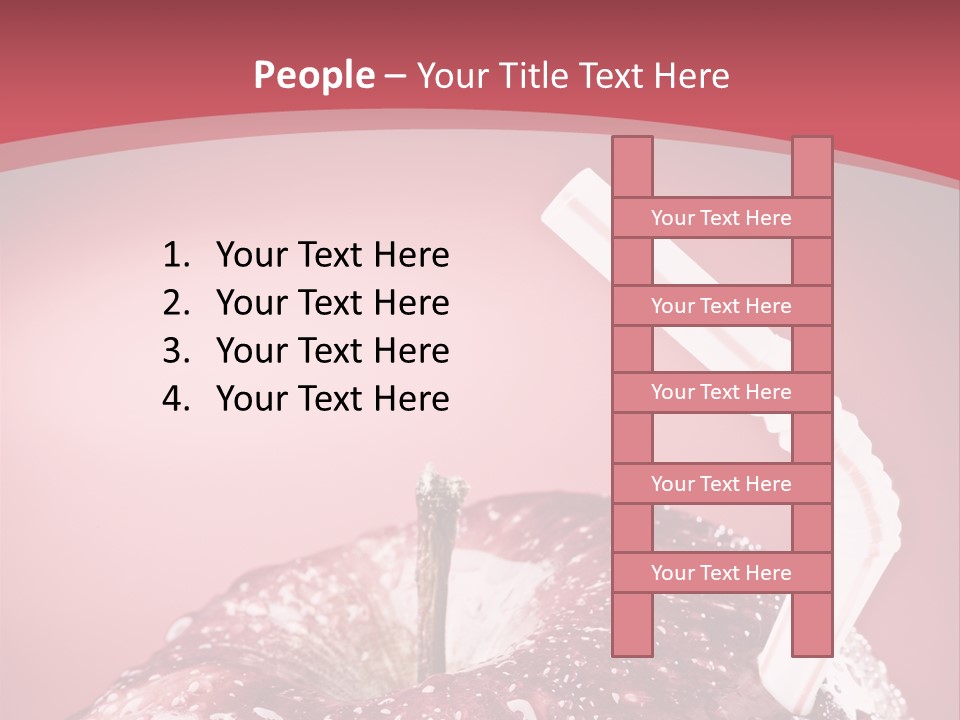 Health Juice Straw PowerPoint Template