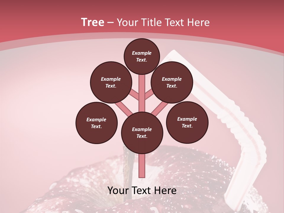 Health Juice Straw PowerPoint Template