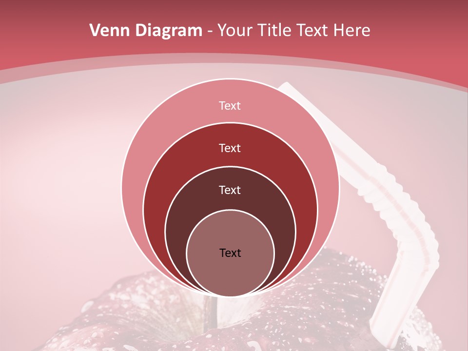 Health Juice Straw PowerPoint Template