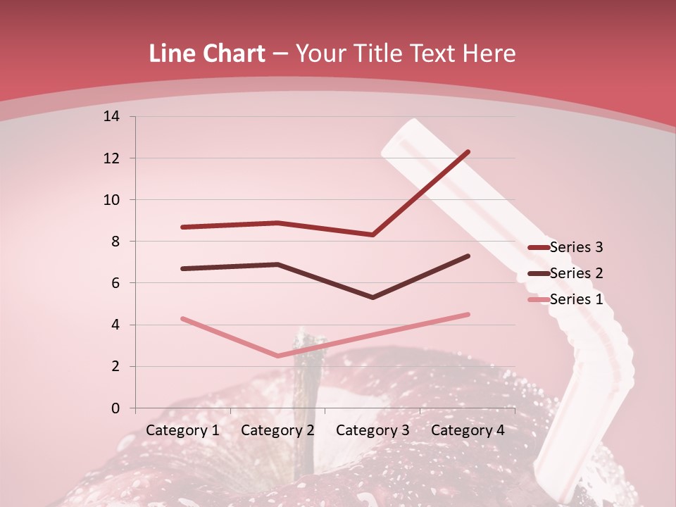 Health Juice Straw PowerPoint Template