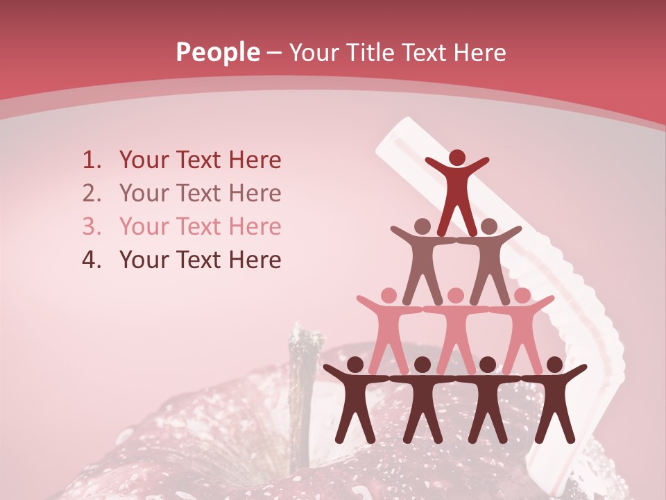 Health Juice Straw PowerPoint Template