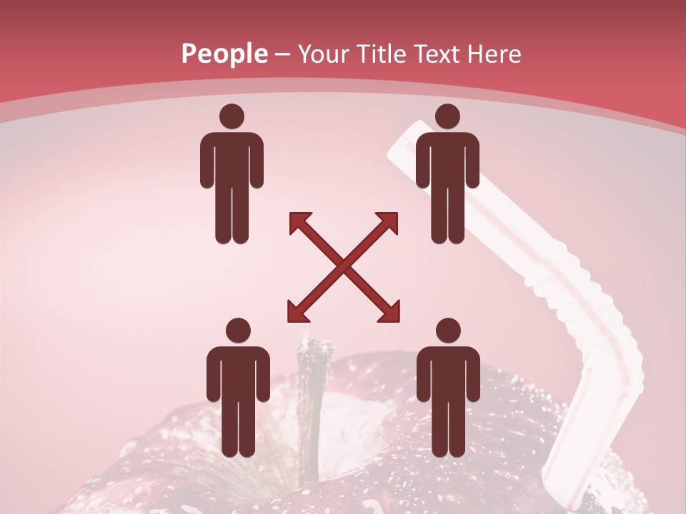 Health Juice Straw PowerPoint Template