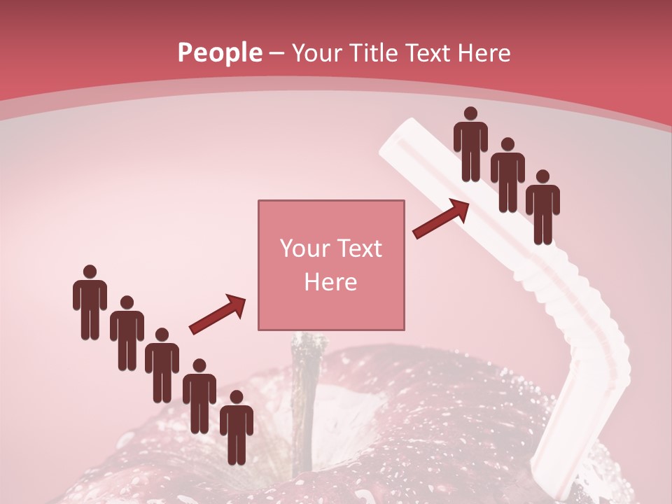 Health Juice Straw PowerPoint Template