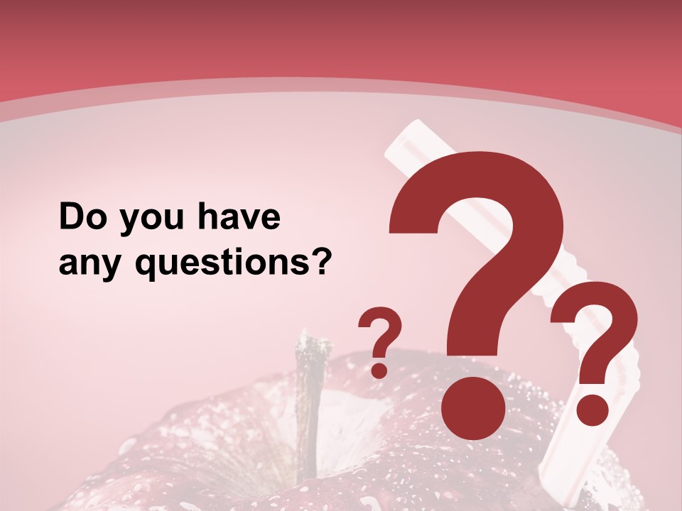 Health Juice Straw PowerPoint Template