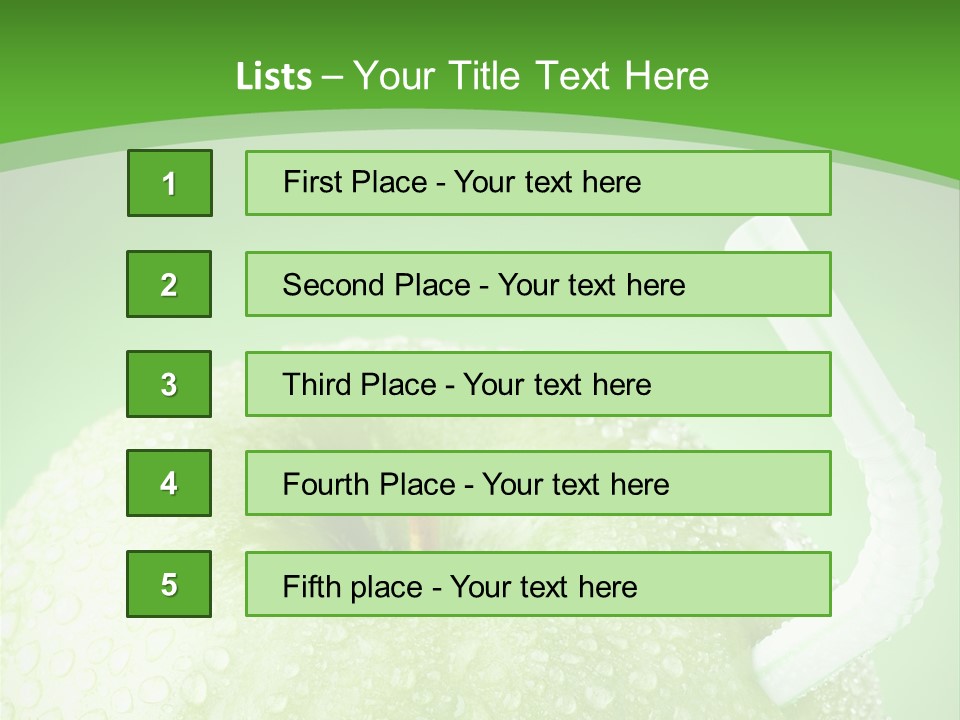 Fruit Studio Green PowerPoint Template