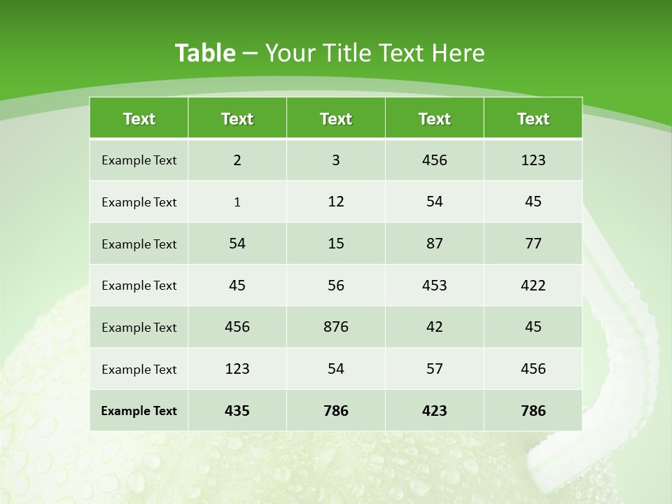 Fruit Studio Green PowerPoint Template