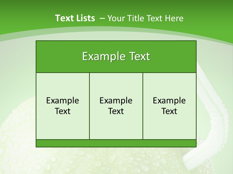 Fruit Studio Green PowerPoint Template