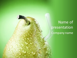 Closeup Organic Breakfast PowerPoint Template