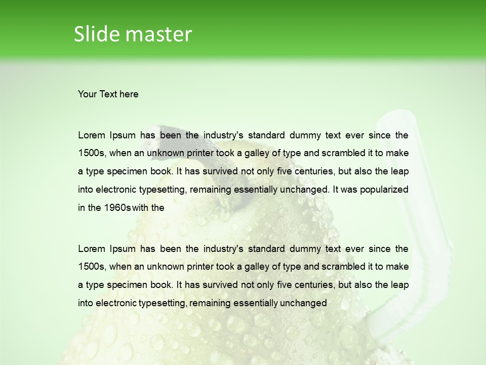 Closeup Organic Breakfast PowerPoint Template