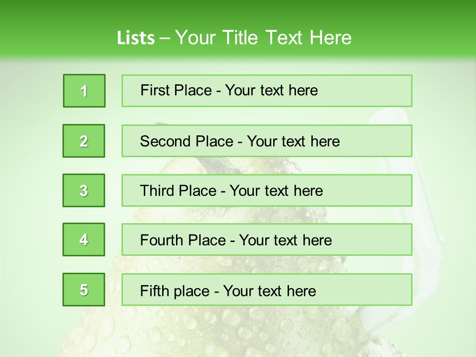 Closeup Organic Breakfast PowerPoint Template