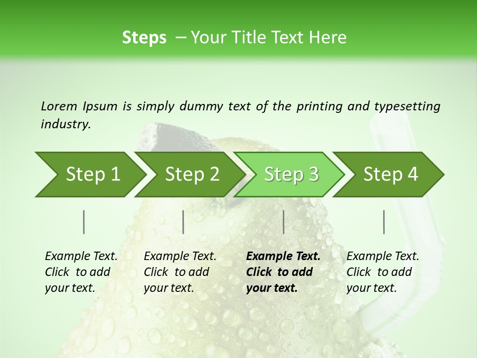 Closeup Organic Breakfast PowerPoint Template