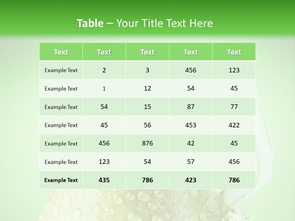 Closeup Organic Breakfast PowerPoint Template