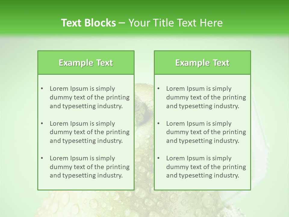 Closeup Organic Breakfast PowerPoint Template