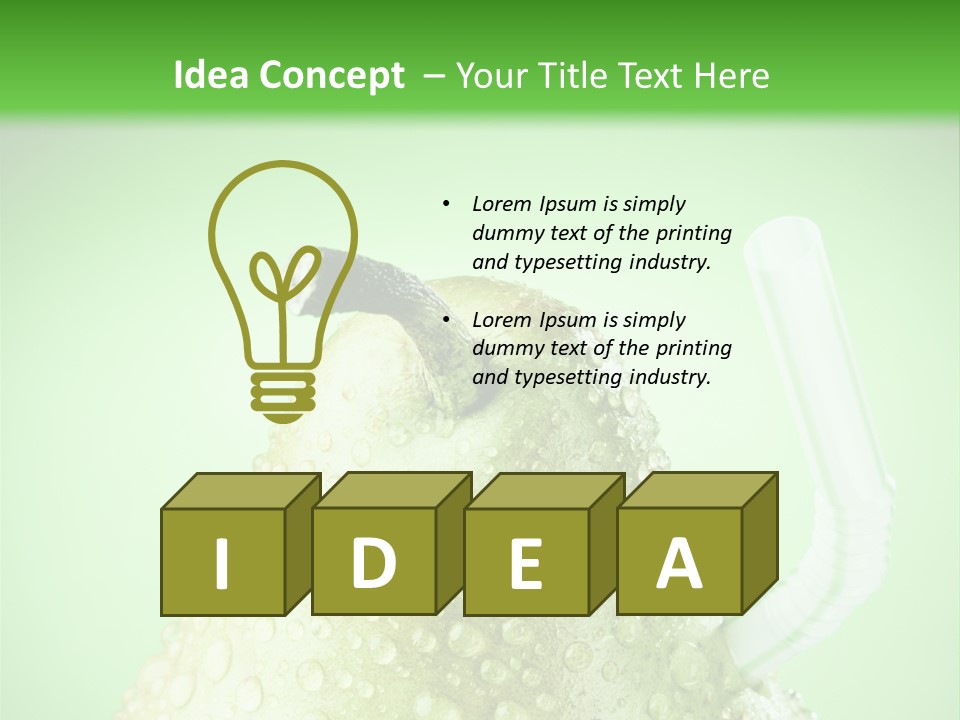 Closeup Organic Breakfast PowerPoint Template