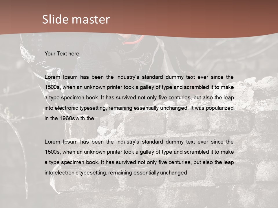 Mask Grass Competition PowerPoint Template