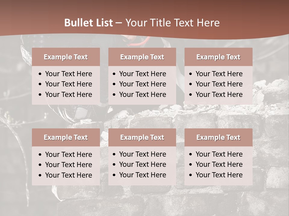 Mask Grass Competition PowerPoint Template
